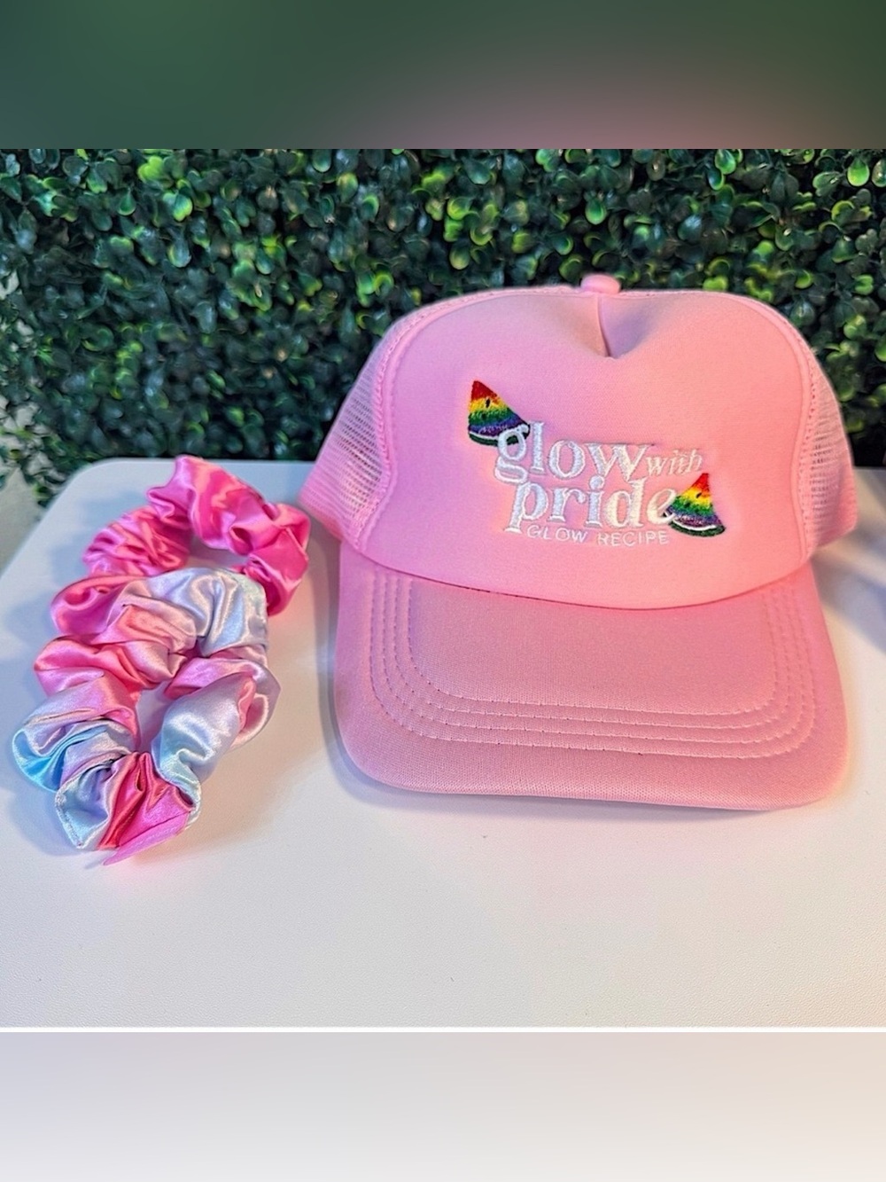 Glow Recipe Pride Cap and Scrunchies Set 🏳️‍🌈 New